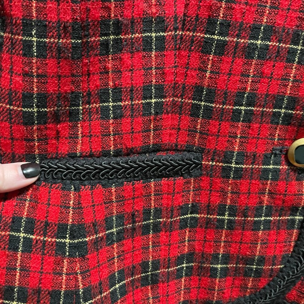 Vintage Pendleton Womens Virgin Wool Braided Blazer - Picture 7 of 9